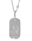 Solid Gold Footprint Necklace: A Love Keepsake