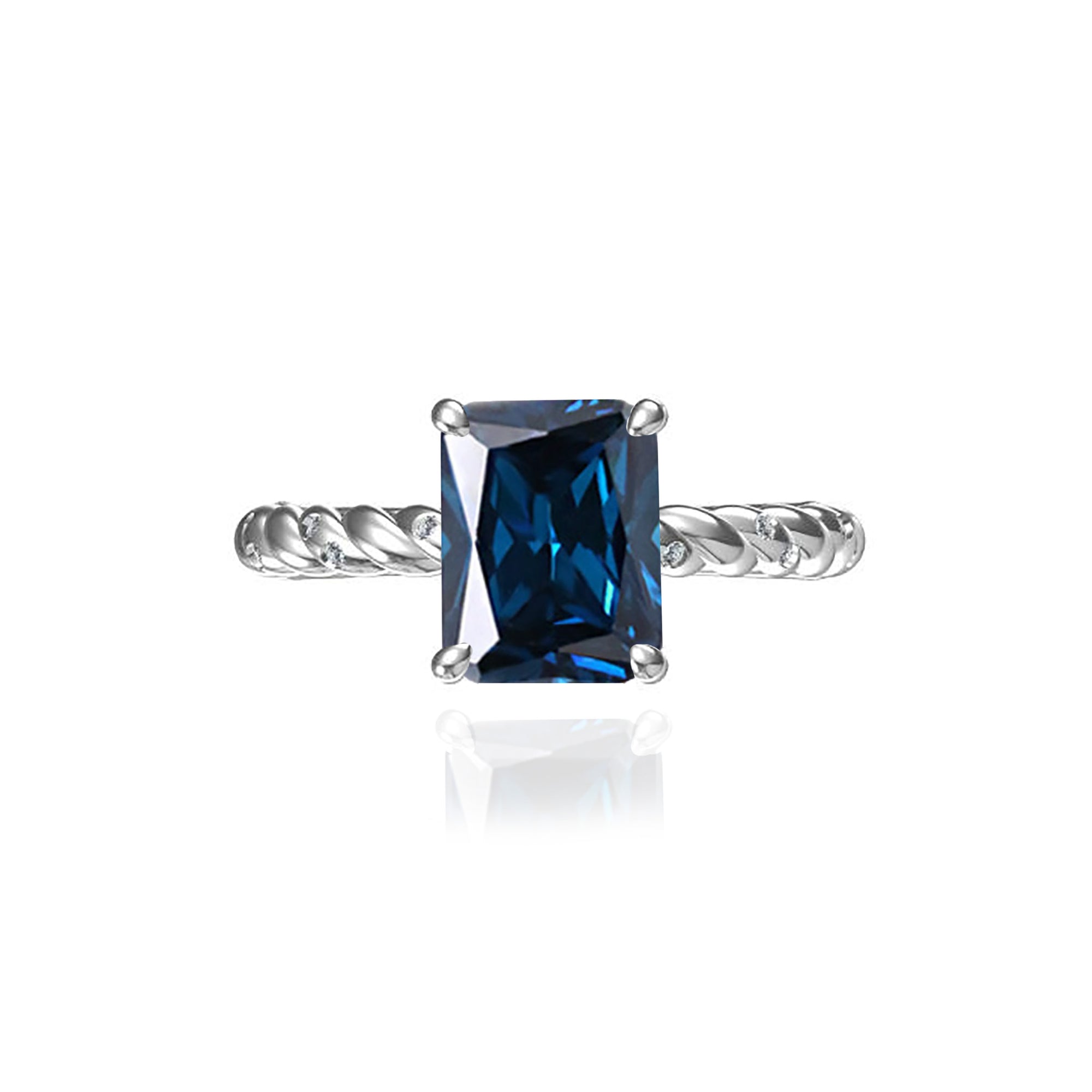 Handcrafted Twilight Whisper Moissanite Ashes Ring