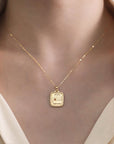 Handcrafted Gold Footprint Necklace - A Precious Keepsake