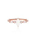 Handcrafted Breastmilk Ring with Alexandrite Gemstone