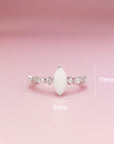 Handcrafted Breastmilk Ring with Alexandrite Gemstone