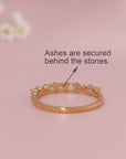 Personalized Moon Shine Ashes Ring for Lasting Memories