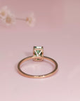 Personalized Radiant Cut Moissanite Ashes Ring