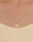 PuppySmile: Solid Gold Footprint Necklace