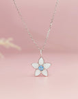 Memorial Breast Milk Necklace with Birthstone