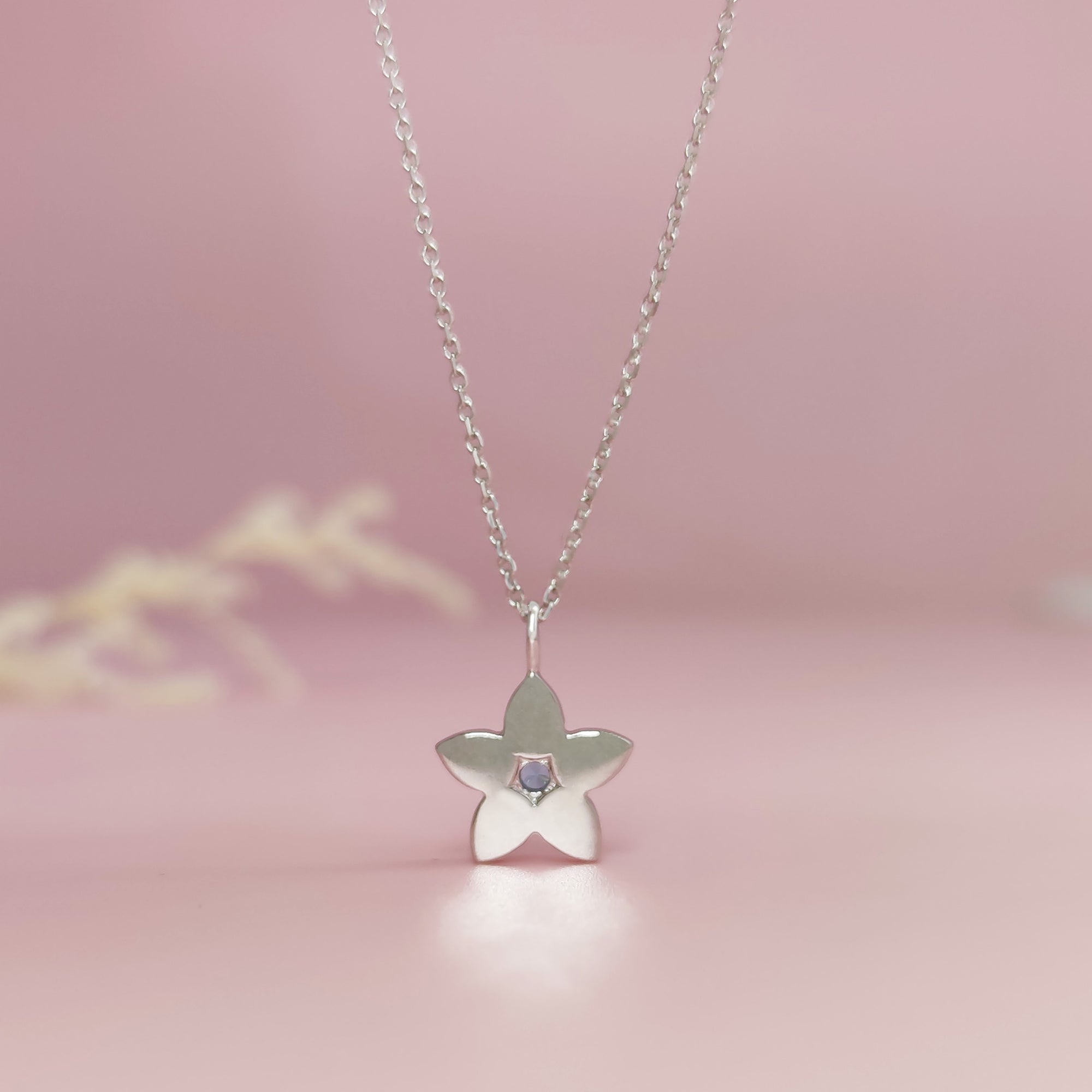 Memorial Breast Milk Necklace with Birthstone