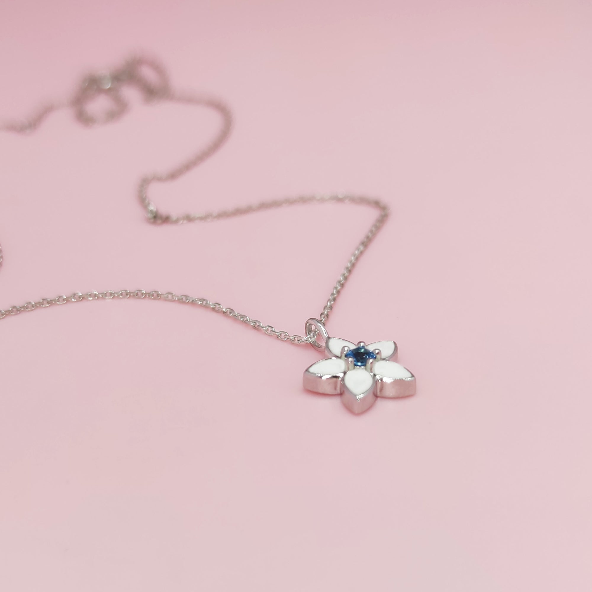 Memorial Breast Milk Necklace with Birthstone