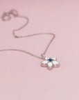 Memorial Breast Milk Necklace with Birthstone