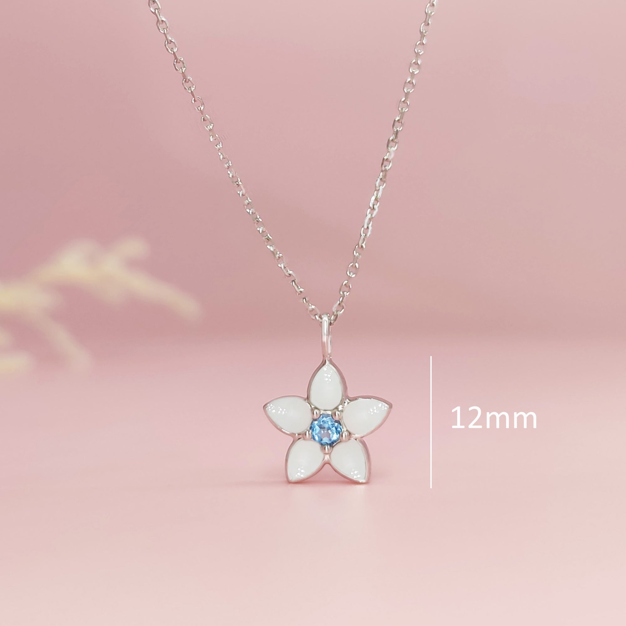 Memorial Breast Milk Necklace with Birthstone