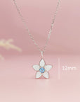 Memorial Breast Milk Necklace with Birthstone