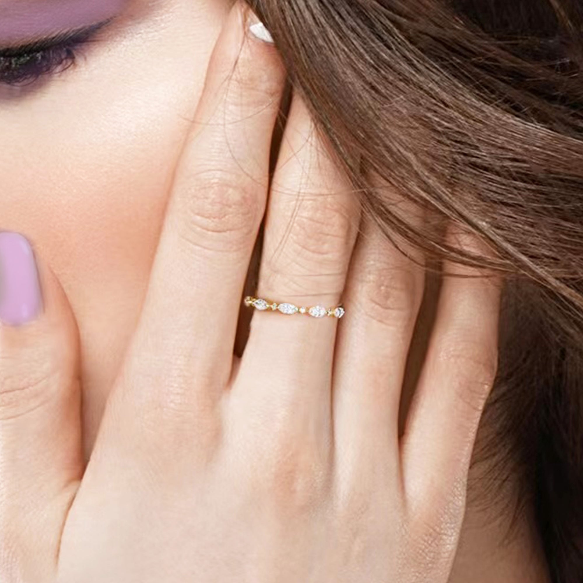 Eternal Love: Sparkling Petals Ashes Ring