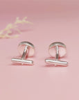 Heartfelt Pregnancy Test Cuff Links for New Moms