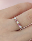 Personalized Breast Milk Ring with Custom Birthstones