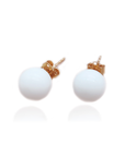Handcrafted Solid Gold Breastmilk Pearl Earrings