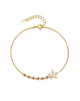 Handcrafted Ashes Bracelet - Glinting Star Design