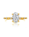 Aurora Moissanite Ashes Ring: Timeless Love Reminder