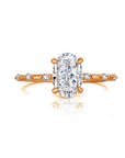 Aurora Moissanite Ashes Ring: Timeless Love Reminder