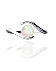 Handcrafted Flowing Light Ashes Ring for Cherished Memories