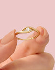 Personalized Ashes Ring: Serene Circle Tribute