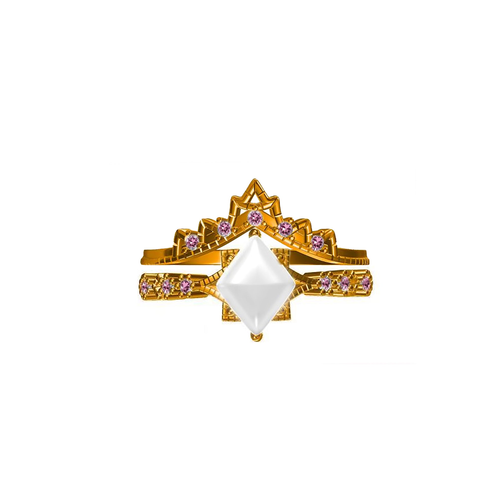 Celestial Whisper Gold Breastmilk Ring - Love Unbound