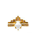 Celestial Whisper Gold Breastmilk Ring - Love Unbound