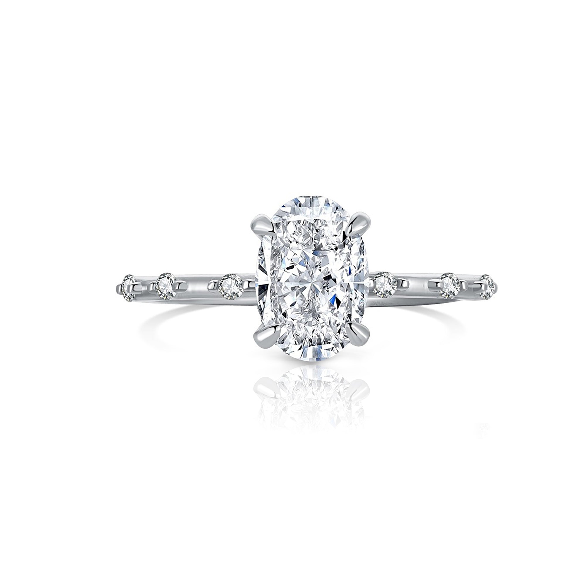Aurora Moissanite Ashes Ring: Timeless Love Reminder