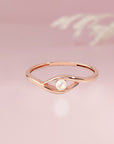 Personalized Ashes Ring: Serene Circle Tribute