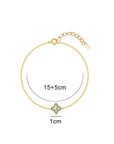Lucky Blossom: Custom Cremation Ashes Bracelet