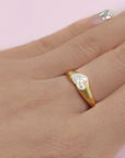 Eternal Heart: Elegant Ashes Memorial Ring