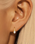 Personalized Teardrop Elegance Ashes Earrings