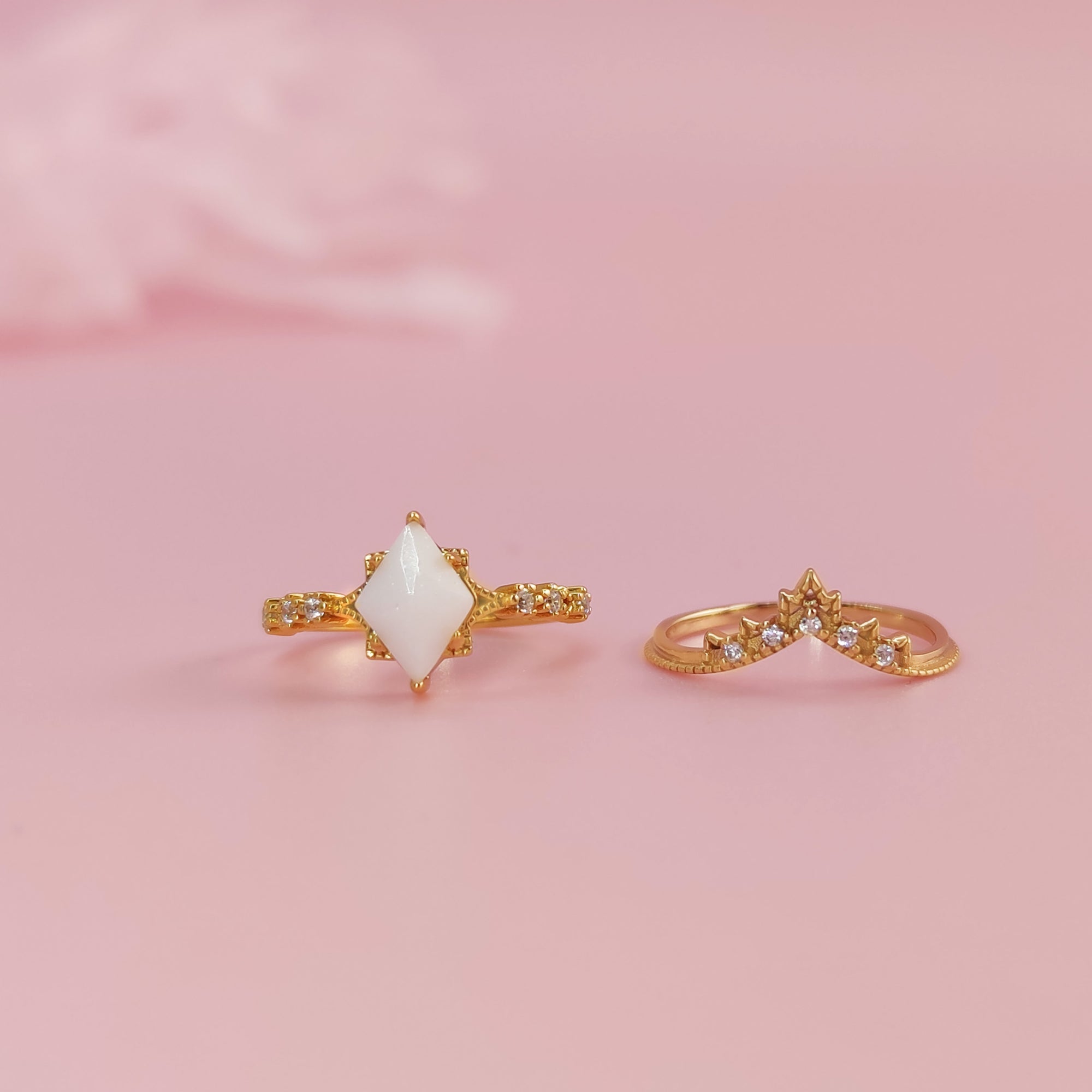 Celestial Whisper Gold Breastmilk Ring - Love Unbound