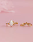 Celestial Whisper Gold Breastmilk Ring - Love Unbound
