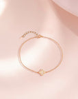 Lucky Blossom: Custom Cremation Ashes Bracelet