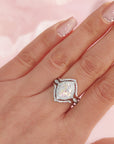 Eternal Eye Ashes Ring Set - Memorial Jewelry Keepsake
