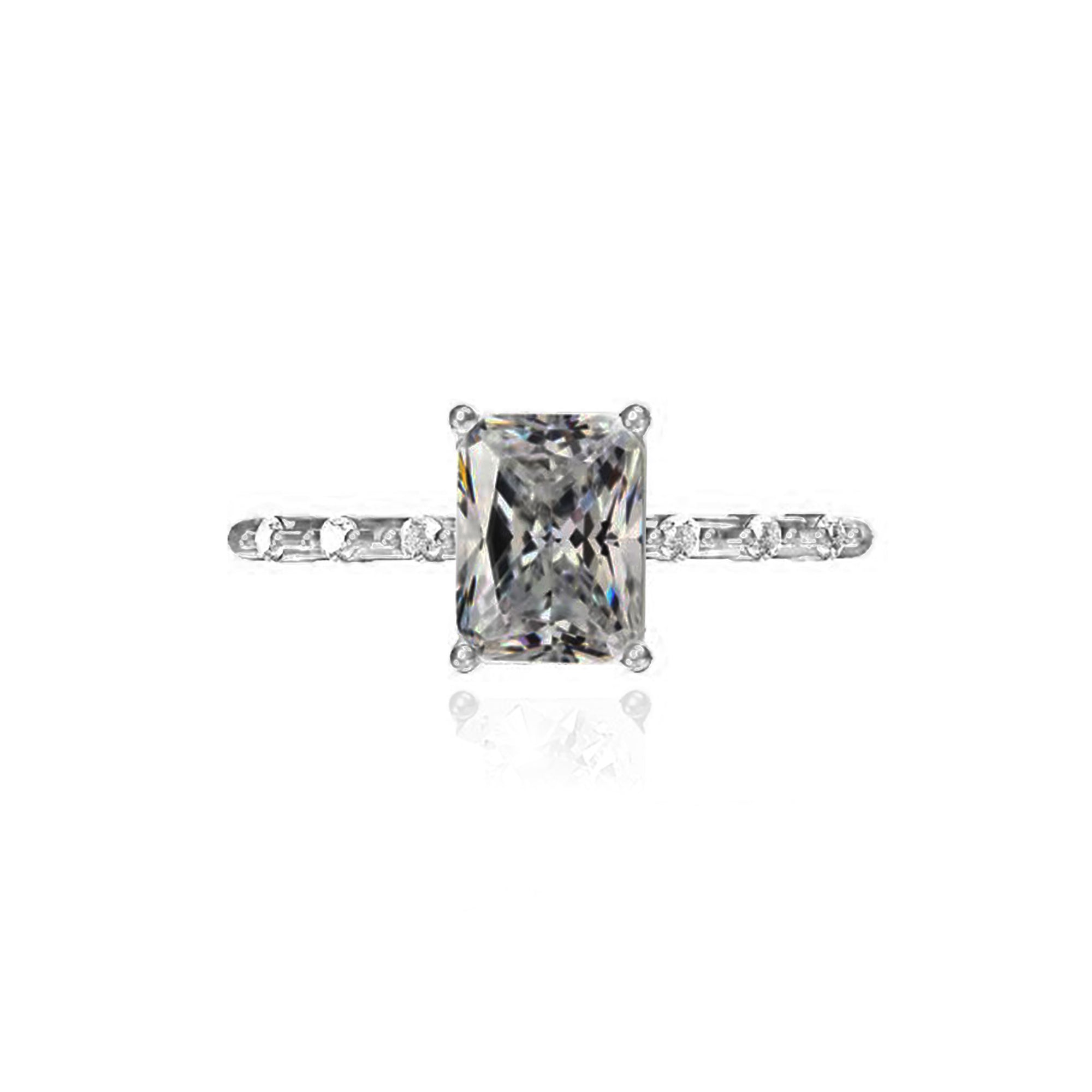 Elegant Moissanite Ashes Ring - Perfect Gift of Remembrance