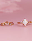 Celestial Whisper Gold Breastmilk Ring - Love Unbound