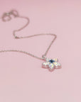 Handcrafted Ashes Necklace: Petal Blossom Design