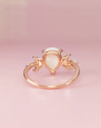 Handcrafted Teardrop Breast Milk Ring - Unique Keepsake