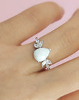 Handcrafted Teardrop Breast Milk Ring - Unique Keepsake