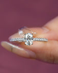 Personalized Moissanite Ashes Ring for Lasting Memories
