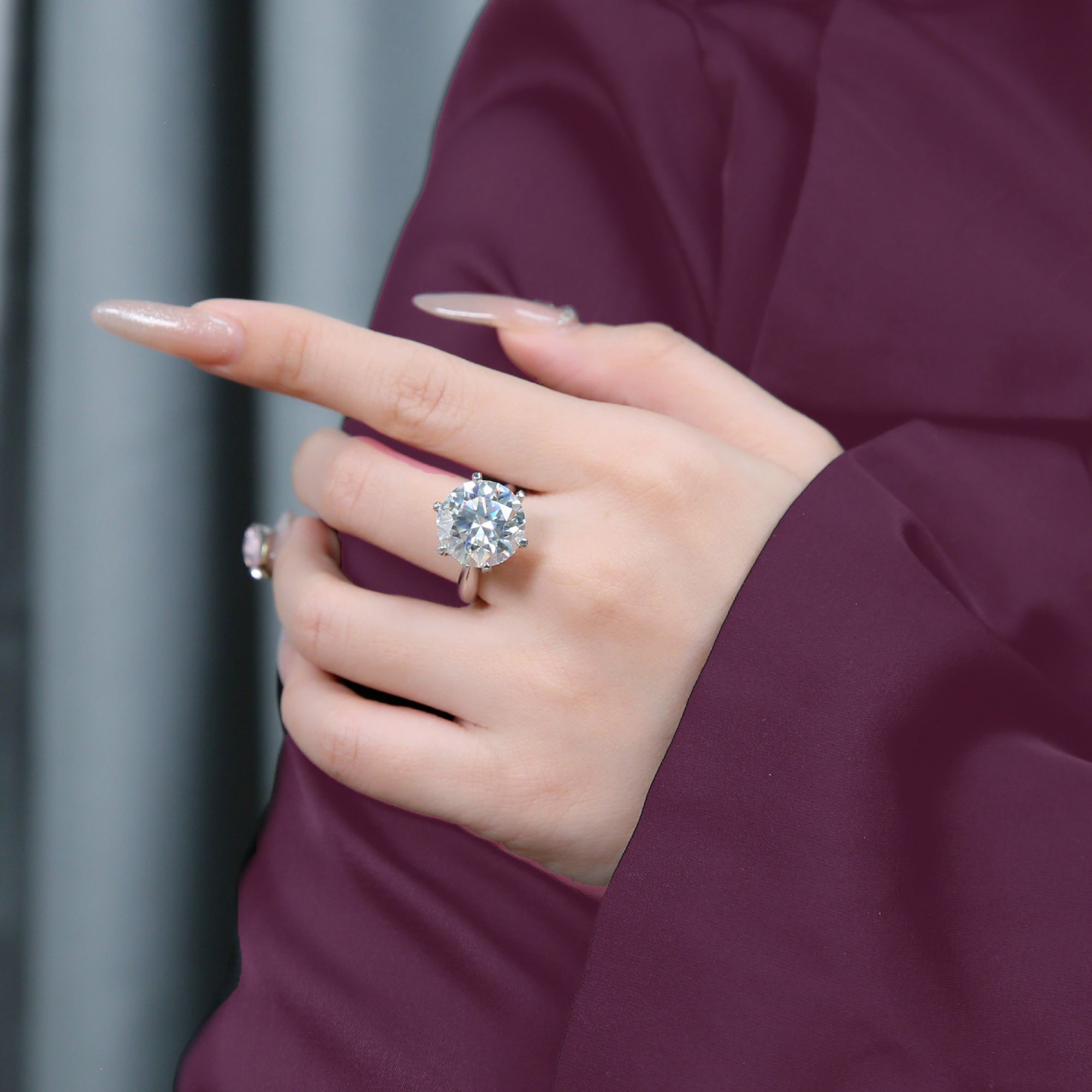 Celestial Spark Moissanite Ashes Ring of Love