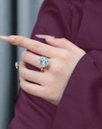 Celestial Spark Moissanite Ashes Ring of Love
