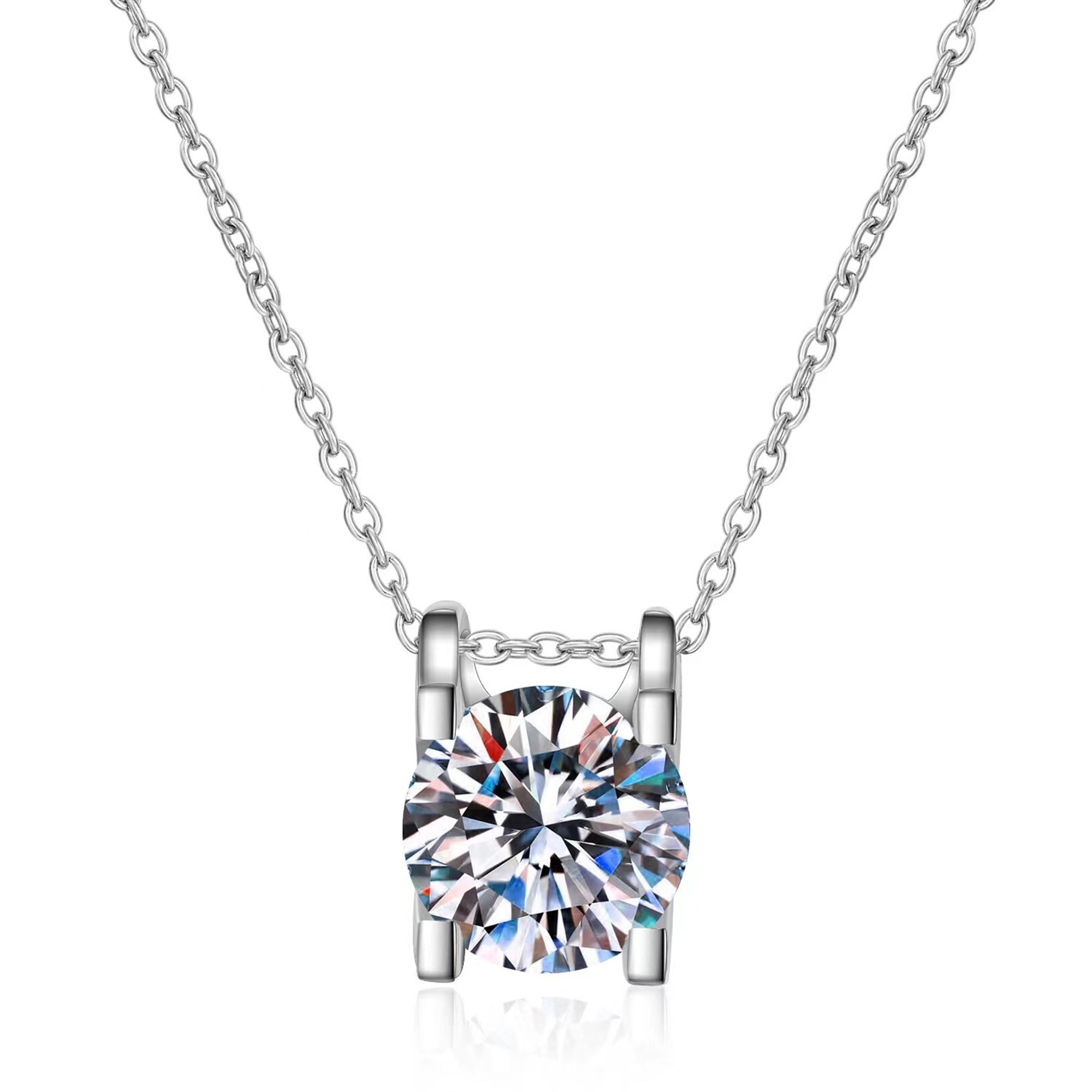 Urban Gleam Moissanite Ashes Necklace: Meaningful Gift