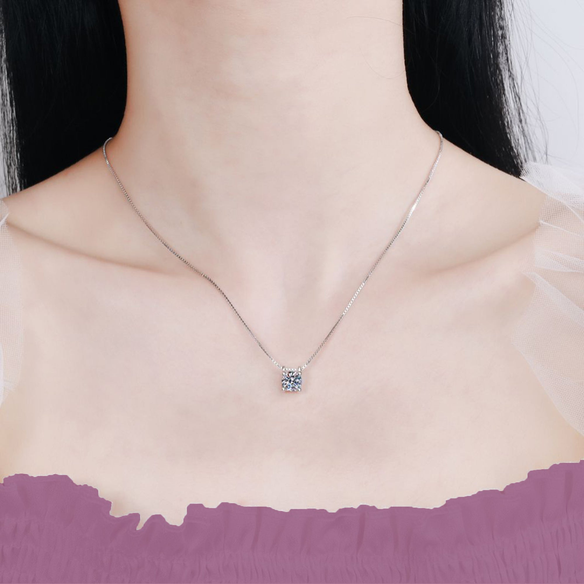 Urban Gleam Moissanite Ashes Necklace: Meaningful Gift