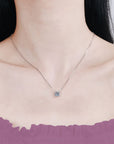 Urban Gleam Moissanite Ashes Necklace: Meaningful Gift