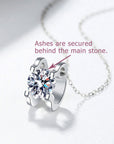 Urban Gleam Moissanite Ashes Necklace: Meaningful Gift