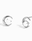 Gift Unique Crescent Moon Breastmilk Earrings