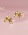 Heartfelt Pregnancy Test Cuff Links for New Moms