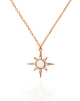 Memorial Breast Milk Necklace - Sunburst Design