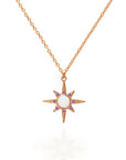 Memorial Breast Milk Necklace - Sunburst Design